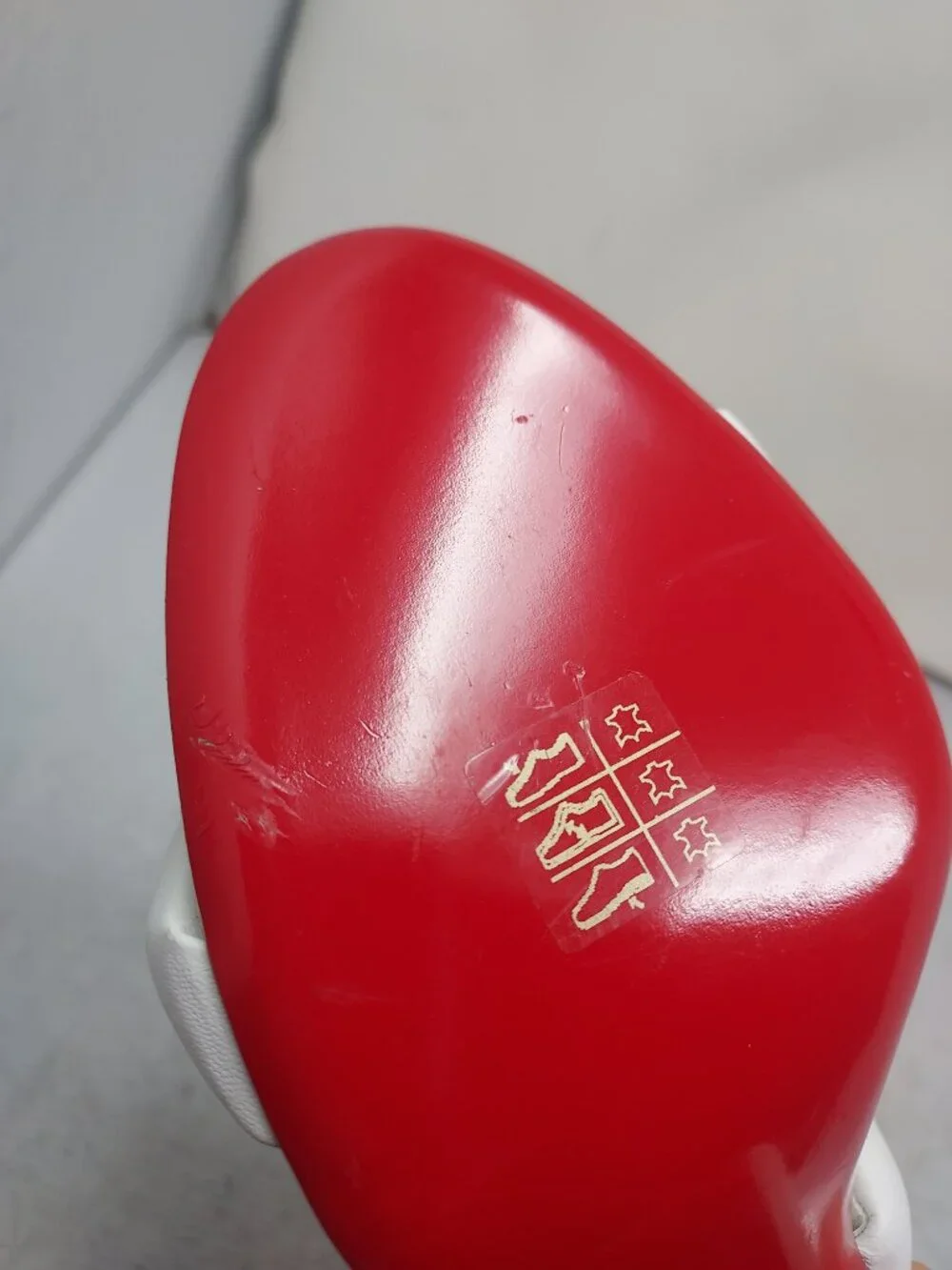 CHRISTIAN LOUBOUTIN White Inflama Sab Black Block Heel Sandal - Picture 7 of 13